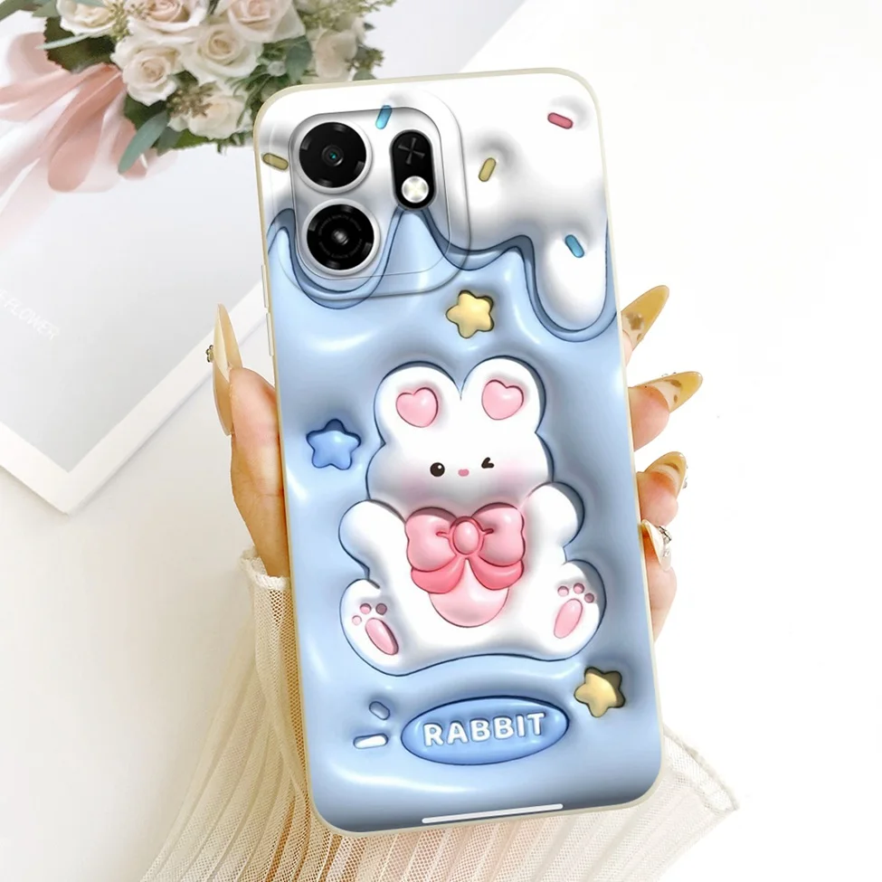 Luxury Floral Phone Case - Fashionable Silicone Cover with Cute Painted Design