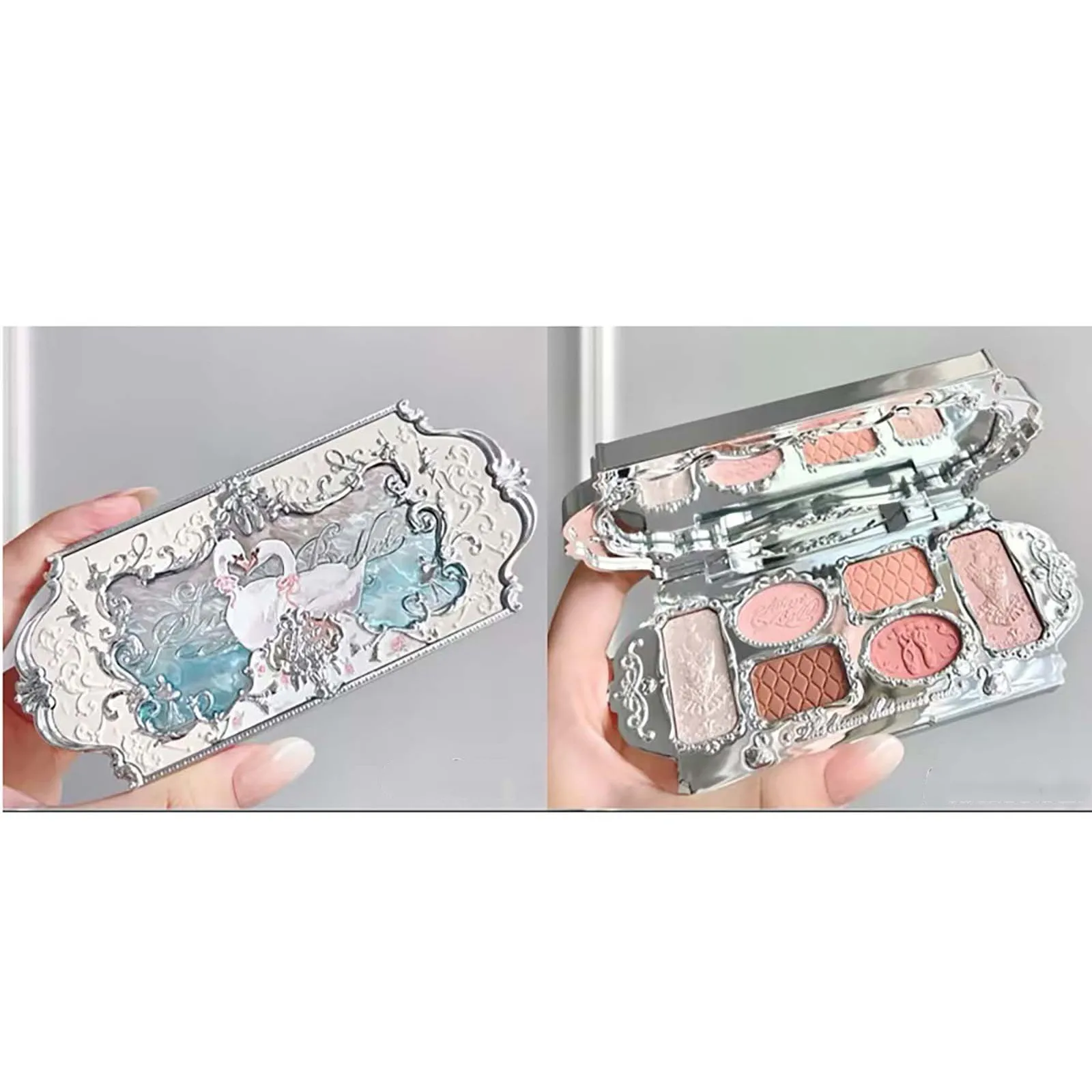 New 6Color Eye Shadow Tray Waterproof Eyeshadow Palette Lasting Make Up Brush Eye Shadow Palette Cosmetics