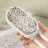 Electric Pet Steam Brush Hair Removal Combs 3 in 1 Rechargeable Cat Dog Water Spray Massage Brush for Cleaning Haired Pets 5