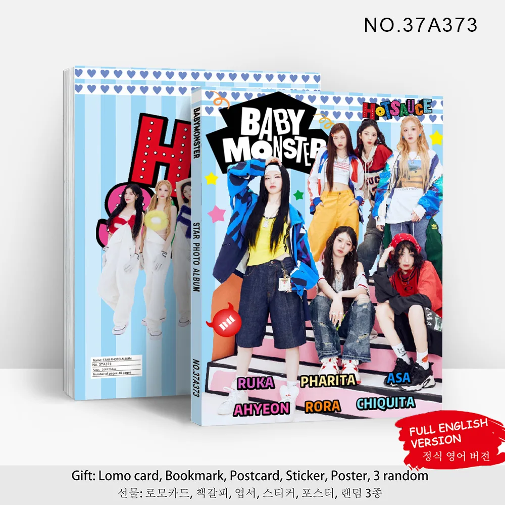 Kpop Idol BABYMONSTER New Album HOT SAUCE Portrait Photo Gallery