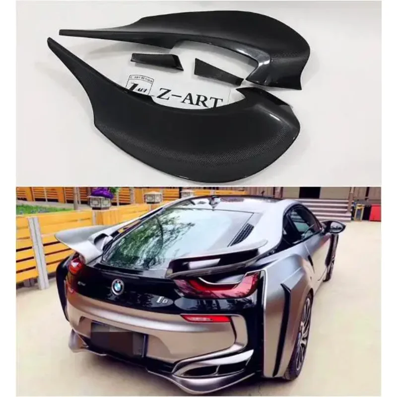 

Engergy Style Real Carbon Fiber / FRP Car Rear Wing Trunk Lip Spoiler For BMW i8 2014 2015 2016 2017 2018 2019 2020 2021