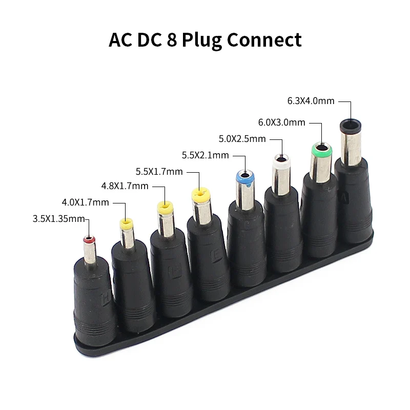 ajustável, plugue multi adaptador, DC para várias