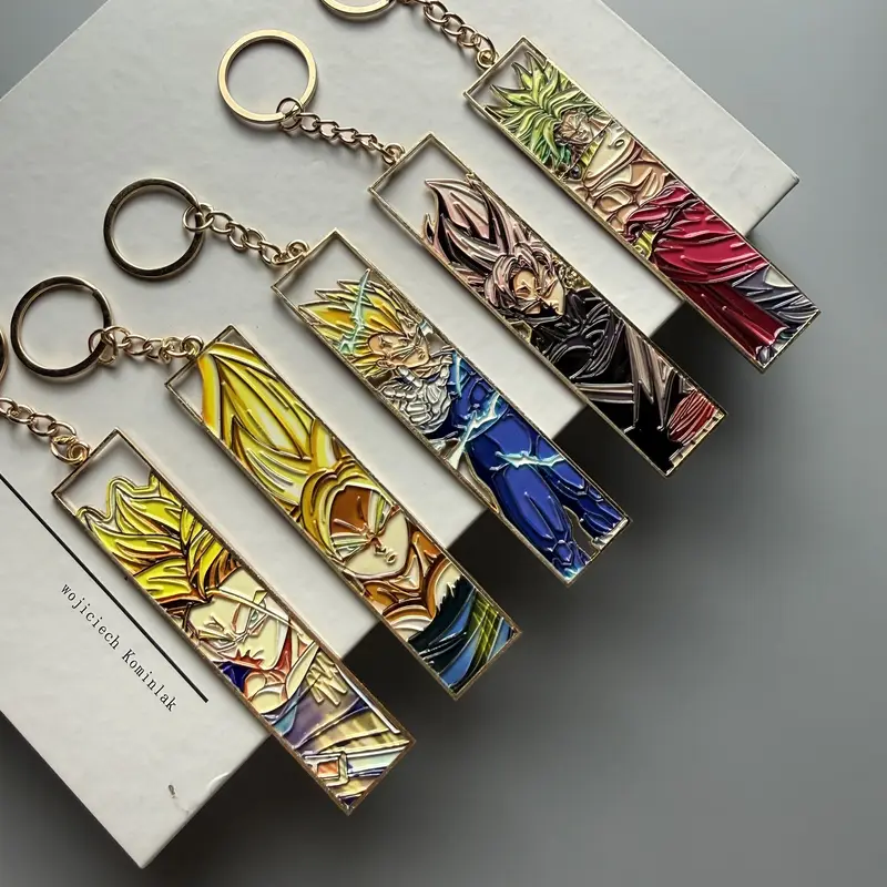 Anime Metal Hollow Out Keychains Bookmark Cute Jet Manga Fashion Bag Key Tag Jewelry Accessory Key Ring Holder Gift Anime - Image 5