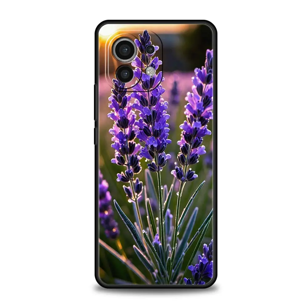 Lavender Purple Flower Soft TPU Phone Case