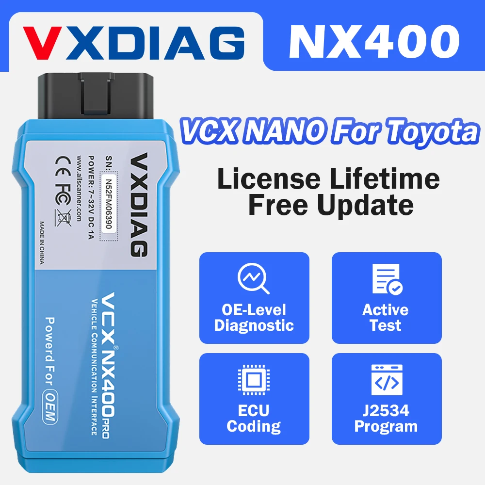 벤츠진단기 c6 VXDIAG 나노 NX400 도요타 렉서스 J2534 프로그래밍 자동차 OBD2 OEM 진단 도구, 와이파이 USB 스캐너, ECU 코딩 평생 라이센스 벤츠진단기 c6 VXDIAG 나노 NX400 도요타 렉서스 J2534 프로그래밍 자동차 OBD2 OEM 진단 도구, 와이파이 USB 스캐너, ECU 코딩 평생 라이센스