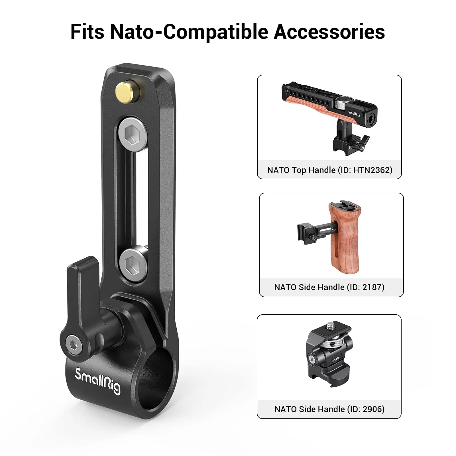 Rod Clamp with NATO Rail Lightweight and Pportable Compatible with Standard 15m