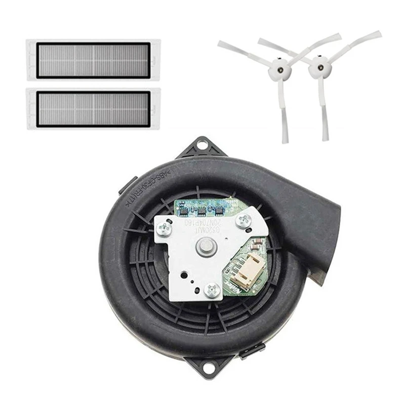 

Двигатель вентилятора для XIAOMI Mi Robot SDJQR01RR Mijia 1 S Roborock S50 S51 S52 S55, фильтр и боковая щетка, запчасти для пылесоса
