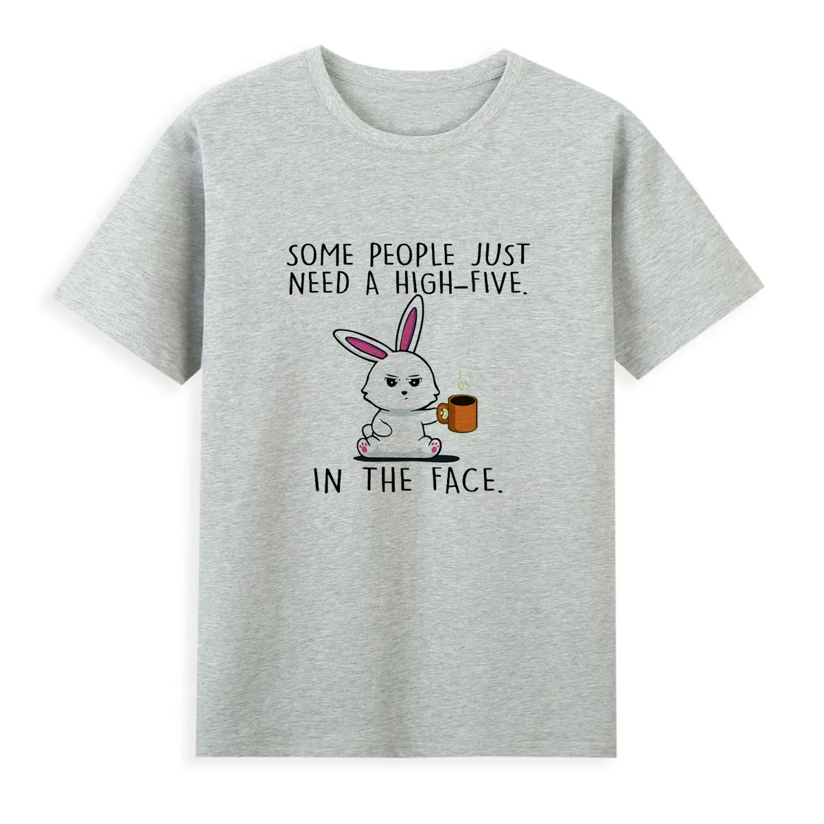 

Cute and Beautiful Little White Rabbit T-shirt Original Brand Clothing Summer Short Sleeve tee Top Oversized tshirt A0166
