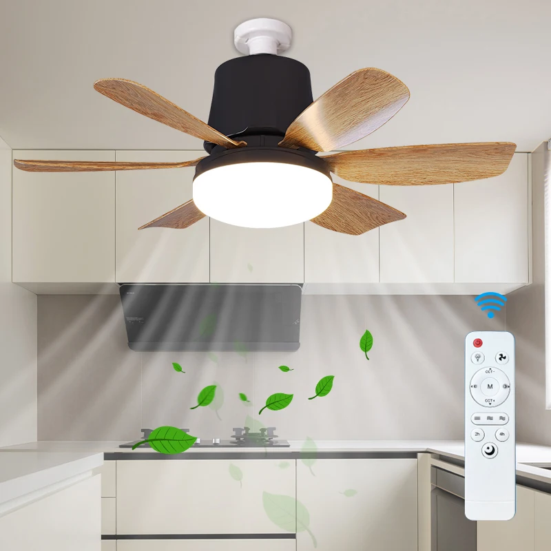 RGB Smart Ceiling Fan E27 Base with Speaker Remote Control Dimming 100-240V Electric Fan Led Light for Bedroom Kitchen Lighting