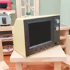 1:12 Dollhouse Miniature TV Playable Video Mini Television Model Living Room Home Appliances Decor Toy Doll House Accessories 2