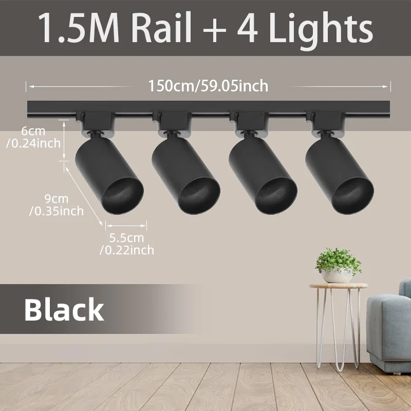 4PCS Black Sets