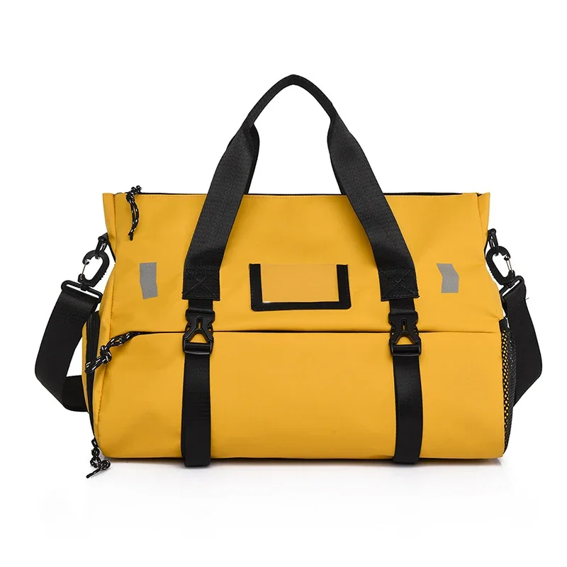 Sports Bag For Women Gym Bag Dry Wet Swim Bags Large Waterproof Nylon Yoga Mat Bag with Shoe Compartent Light Weekend Travel Bag 2