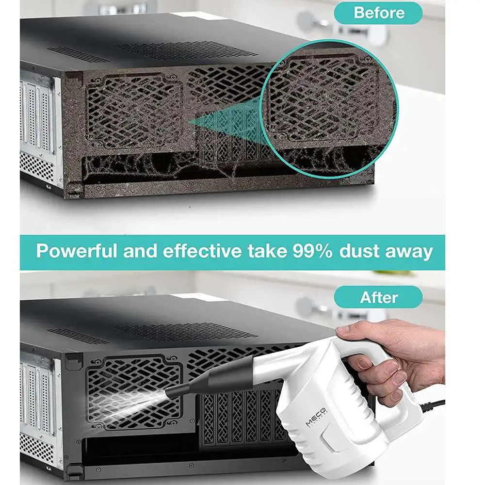 Espanador de ar Elétrico Multifuncional Poderoso Ventos Fortes Ajustáveis Soprador de Poeira de Alta Potência Velocidades 550w - Imagem 4