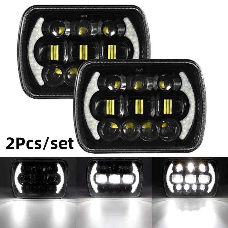 

5x7 Inch Rectangular LED Headlights Driving Signal Lamp for TOYOTA PICKUP TRUCK