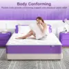 Full Size Mattress 10 H Hybrid Mattress In A Box, Purple Mattresses Full 10"" With Memory Foam And Poet Spring,Bed In A 3