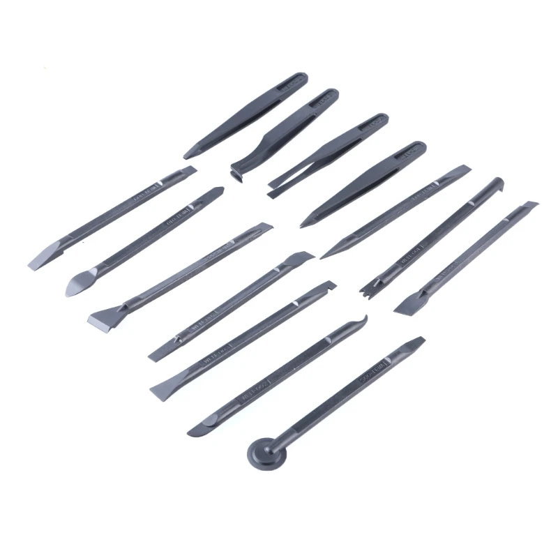 Versatile 14Pieces Carbon Fiber Scraper for Narrow Spaces, Gaps, and Sticker Removal Dropship