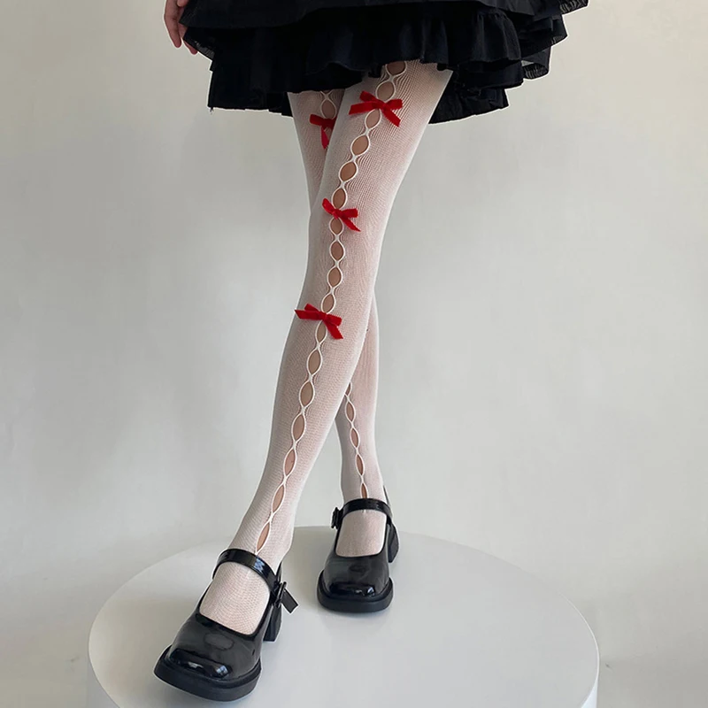 Sexy Lace Stockings with Bow Detailing for Women s Night Out Clubwear Date Cosplay Party Street Style Fashion