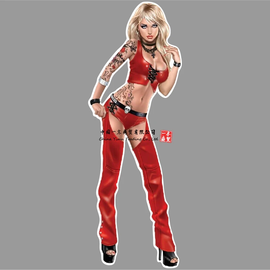 

Наклейка Leder Blondine для девушек, блондинка из красной кожи для Dodge Ram