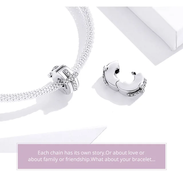ARTCHARM Rose Gold Rubber Charm Stopper Spacer Bead – 925 Sterling Silver For Bracelets 6 thumbnail image
