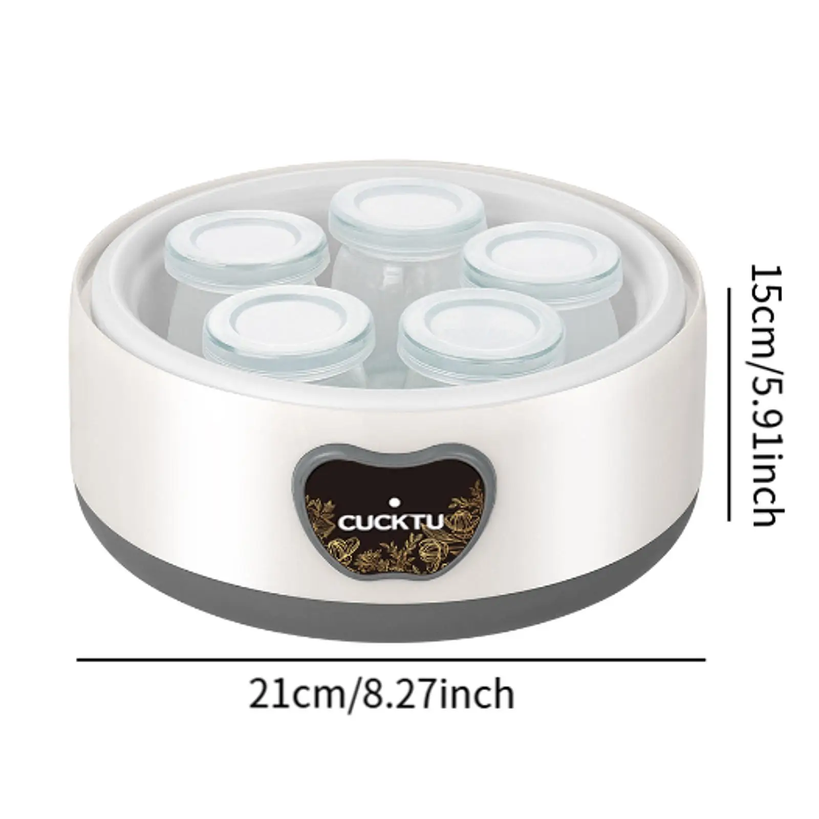 Yogurt Maker Temperature Control Kitchen Appliance Time Control Mini Automatic Yogurt Machine for Kitchen Cafe Restaurant Home