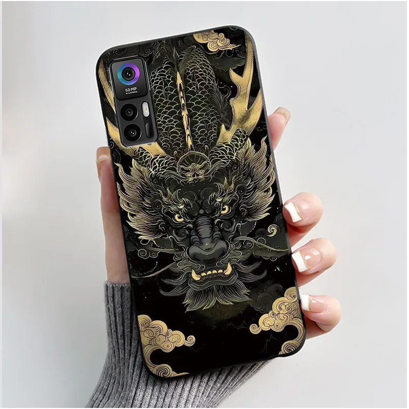 Cute Cats Shockproof Black Silicone Phone Case - Fun & Durable Protective Cover