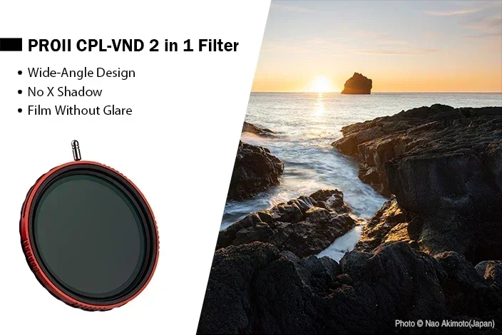 訳あり ND0.9-2.1 Filter 1 in 2 CPL-VND PROII Haida 3-7 Multi Stops マットレス