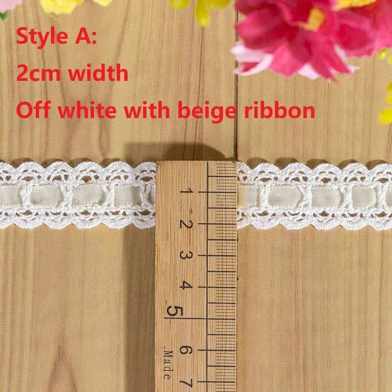 DIY 착용 리본 레이스 면사 가정용 드레스  천으로 바느질 자수 장식 로리타 레이스 수제 액세서리