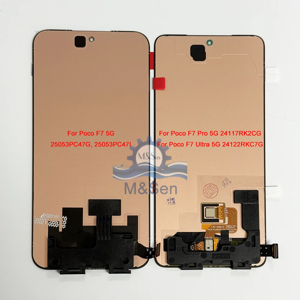 Original Amoled For Xiaomi Poco F7 5G 25053PC47G LCD Display Frame