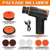 100W Car Buffer Polisher 1800rpm Adjustable Speed Auto Polishing Machine Rechargeable Battery Wireless Buffing Waxing Machine 6