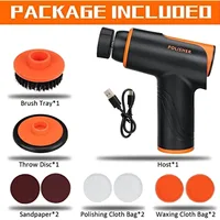 100W Car Wax Polisher Polishing Machine Mini Wireless Portable Buffing Machine Rechargeable Polisher 2