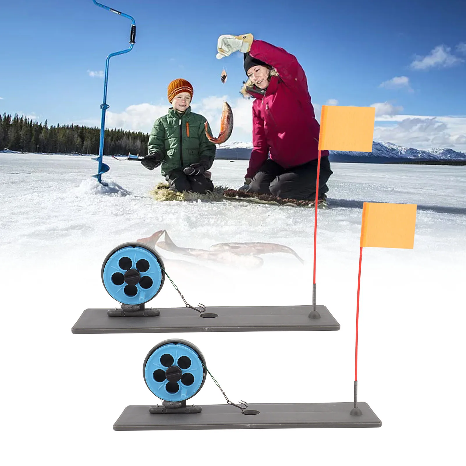 Homemade Ice Fishing Tip Ups