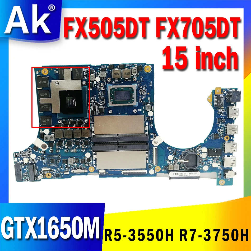FX505DT FX705DT Laptop Motherboard GTX1650M R53550H R73750H for ASUS