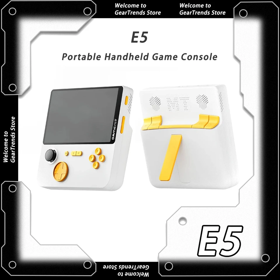 E5 GAMEMT ハンドヘルドゲームコンソール 5000mah パワーバンク 4K