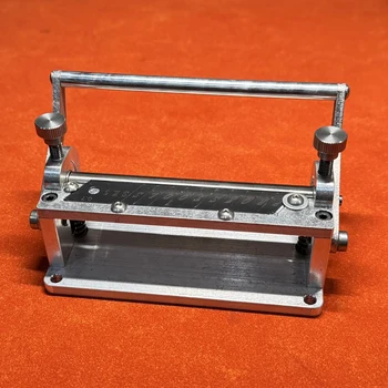 Macchina per smussare la pelle Fai da te fatta a mano con cinturino per cintura conciata al vegetale Splitter per skiver Strumento per sbucciare l'amminamento artigianale in pelle