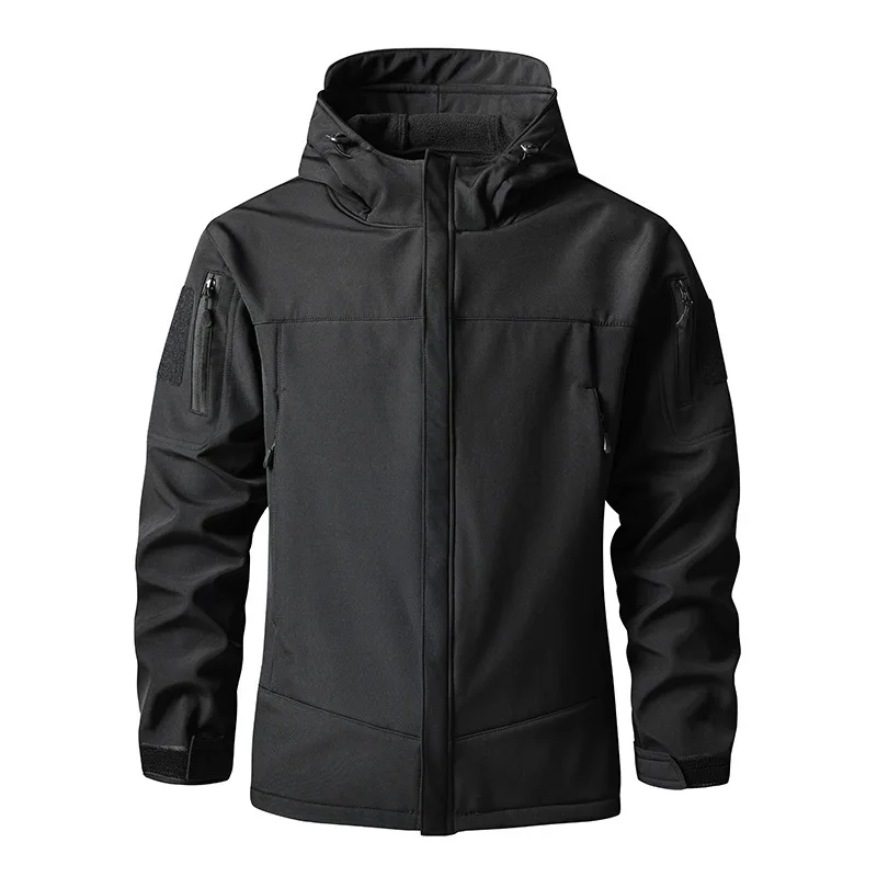 Winter-Herren- und Damen-Wolljacken-Set, wasserdicht, verdickt, warm, Arbeitskleidung, Bergsteigen, Taktik, Outdoor-Ausrüstung – Detail 8