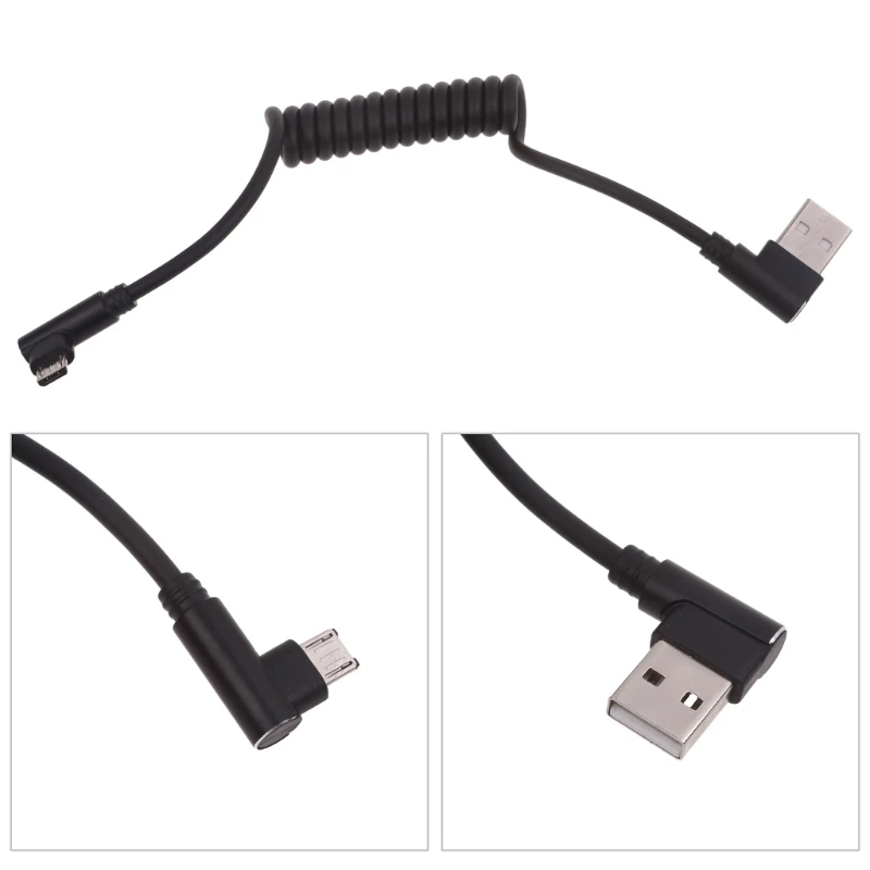 รูปสินค้า สายชาร์จ USB 60W สายม้วน 90 องศา ชาร์จเร็ว ใช้งานได้ทุกอุปกรณ์