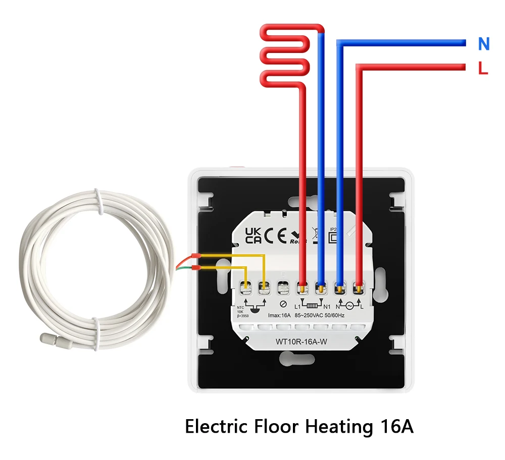 WiFi Smart Thermostat, Heating Temperature Controller ,Work for Alexa Google hom