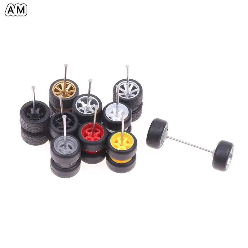 4pcs/set 164 Scale Wheels For Hotwheels Rubber Tire Model Car Modified