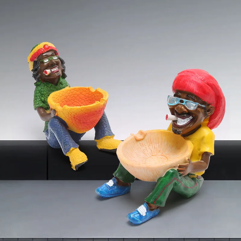 Small Jamaican ashtray features fine resin ashtray home collector crafts cigarettes ashtray