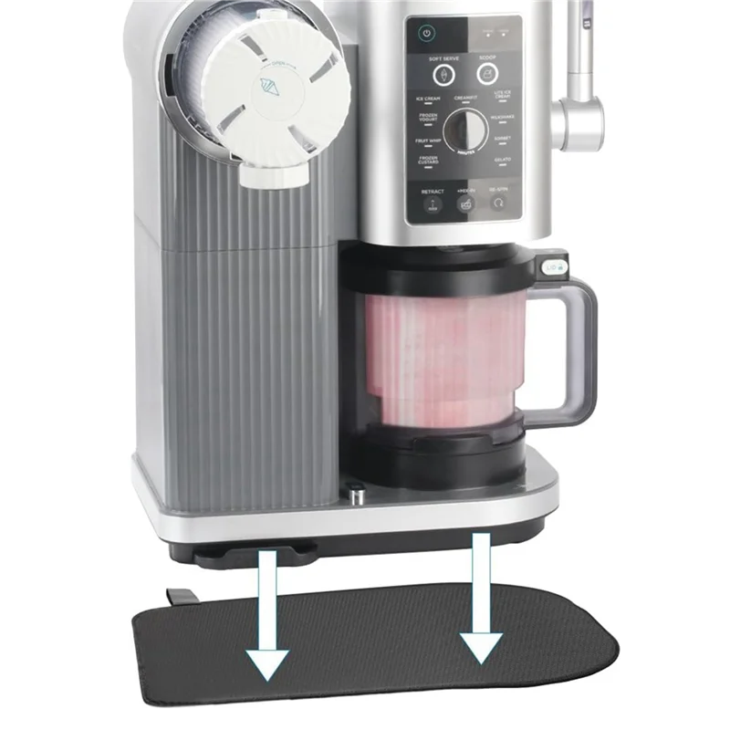 B89B-Sliding Pad For Ninja NC700 NC701 Ice Cream Maker Quickly Slide Ice Cream Maker On Table Ice Cream Accessories