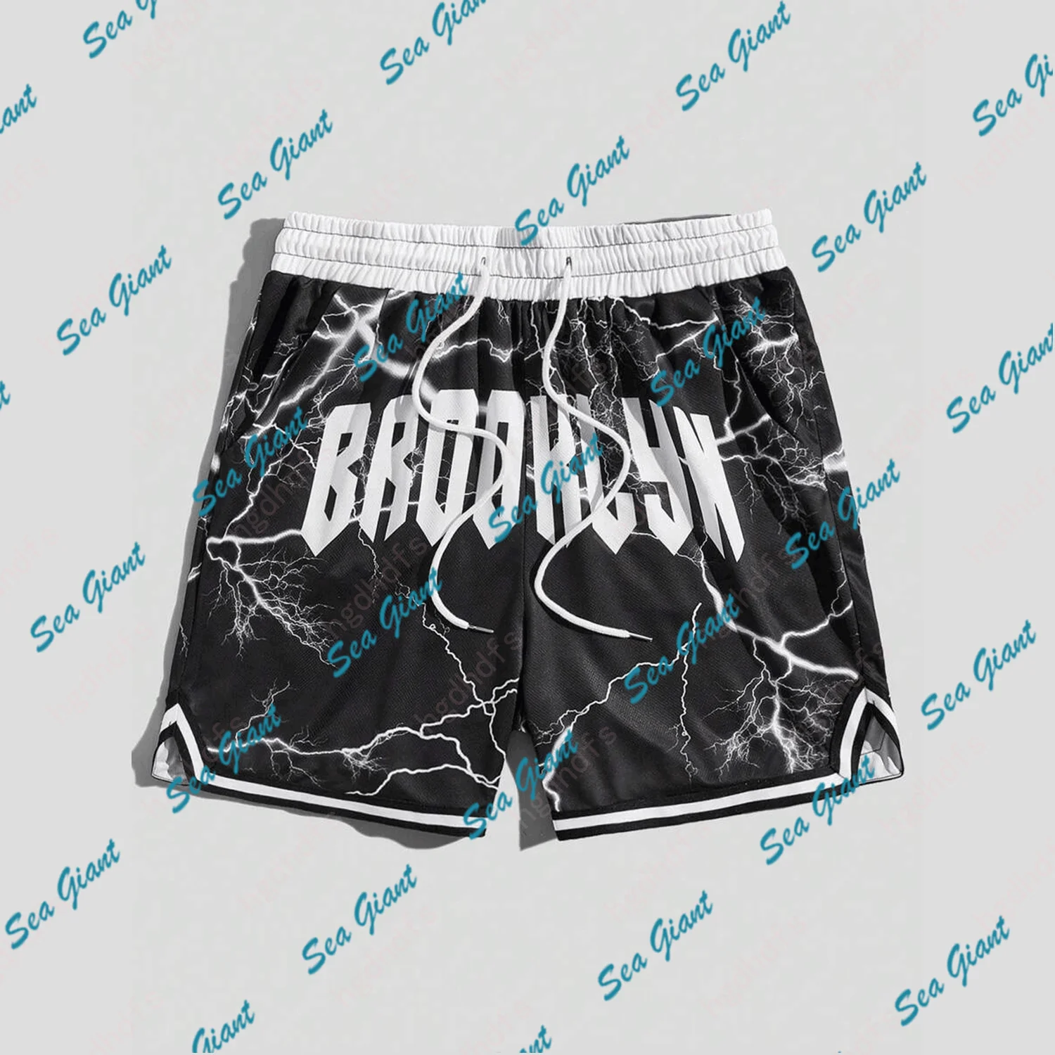 Street Life Men's Drawstring Waist Graphic Striped Shorts For Absorb Sweat Outdoors Exercise Fashion Adult&Kid Shorts
