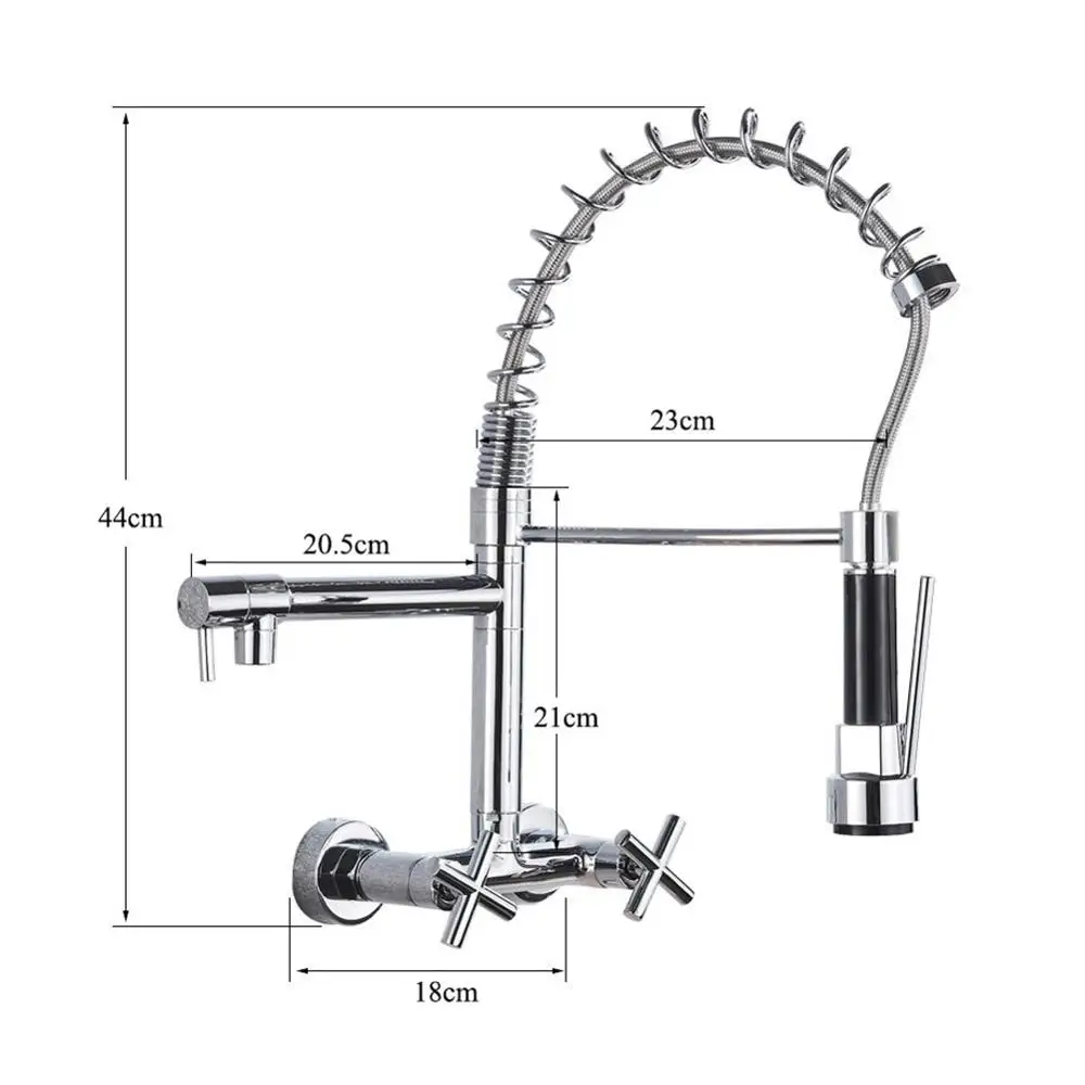 Kitchen Faucets Kitchen Sink Faucet Embedded Concealed Mixer Faucets Hot&Cold Kitchen Sink Mixer Taps Two Mode Tap Dual Handles Pull Down Cranes