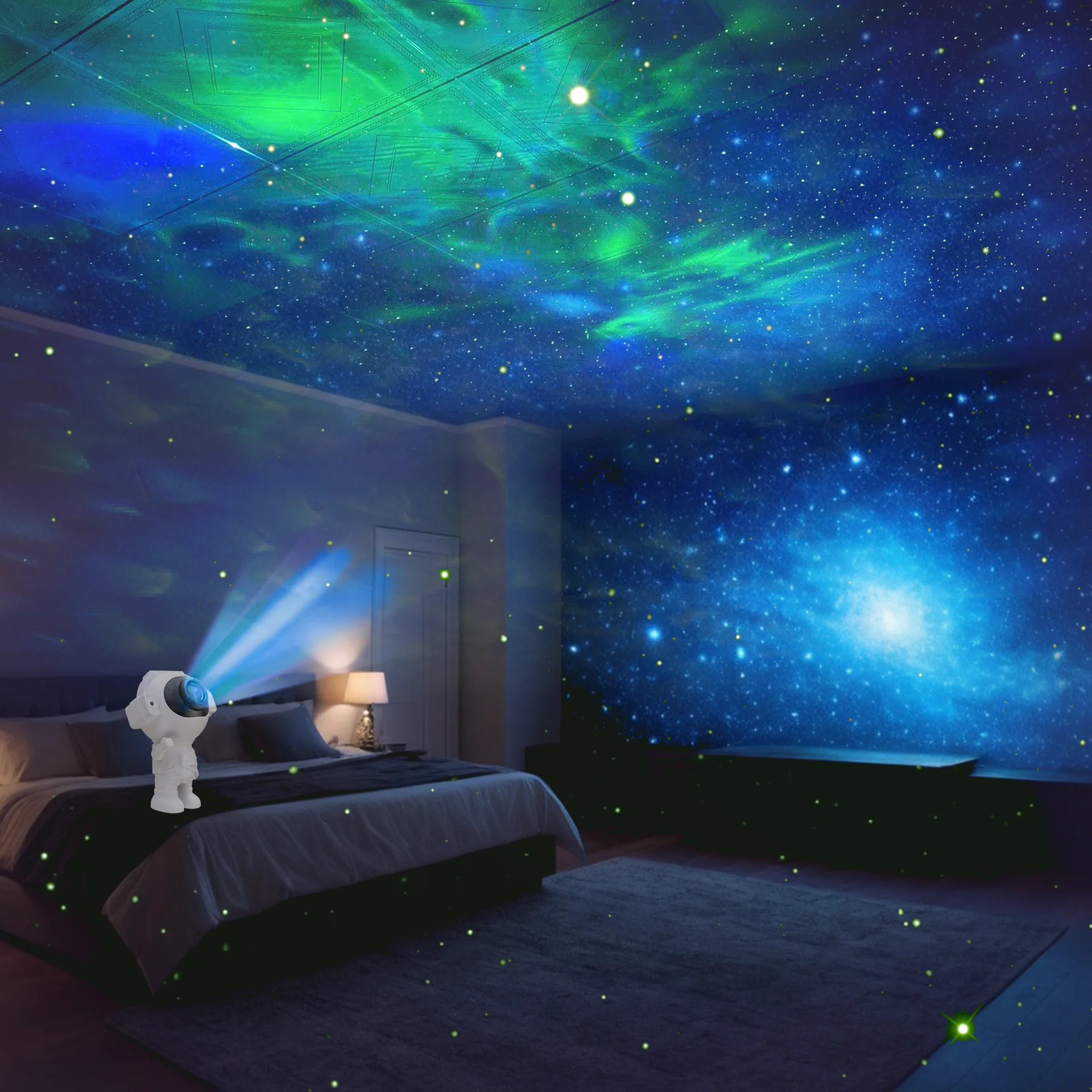 Description Picture 5 of itemBluetooth Galaxy Astronaut Starry Projector Night Light LED Star Sky Lamps Nebula Room Decoration Bedroom Kids Birthday Gift