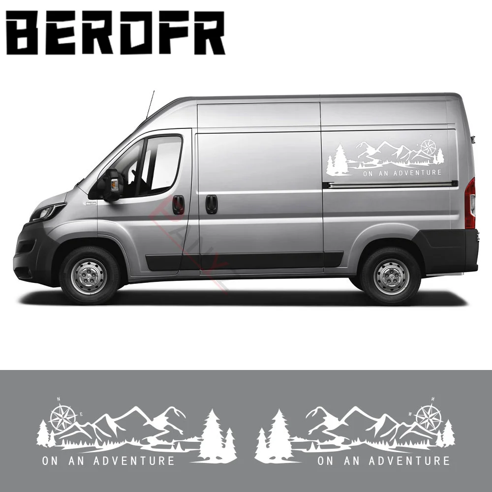 2 Pz/Lotto Adesivi Per Auto Grafica Decalcomanie In Vinile Per Peugeot Boxer Citroen Jumper Fiat Ducato Van Motorhome Stripes Accessori Auto