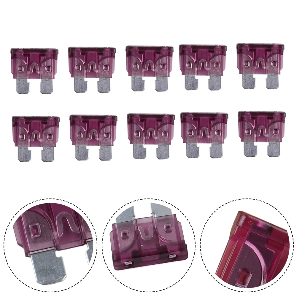 

Useful Fuse High Quality Vehicle Flat Fuse ATO Accessories Easy Handling Flat Plug Replacement Standard 100% Brand New 10PCS