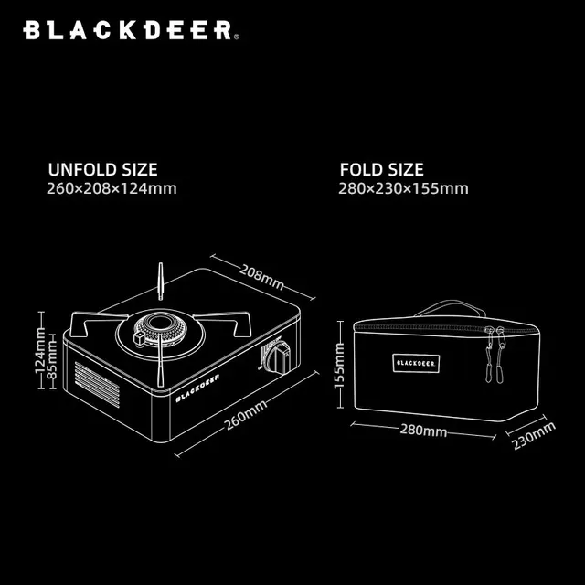 BLACKDEER 야외 카세트 바베큐 그릴: 야외 요리의 새로운 차원