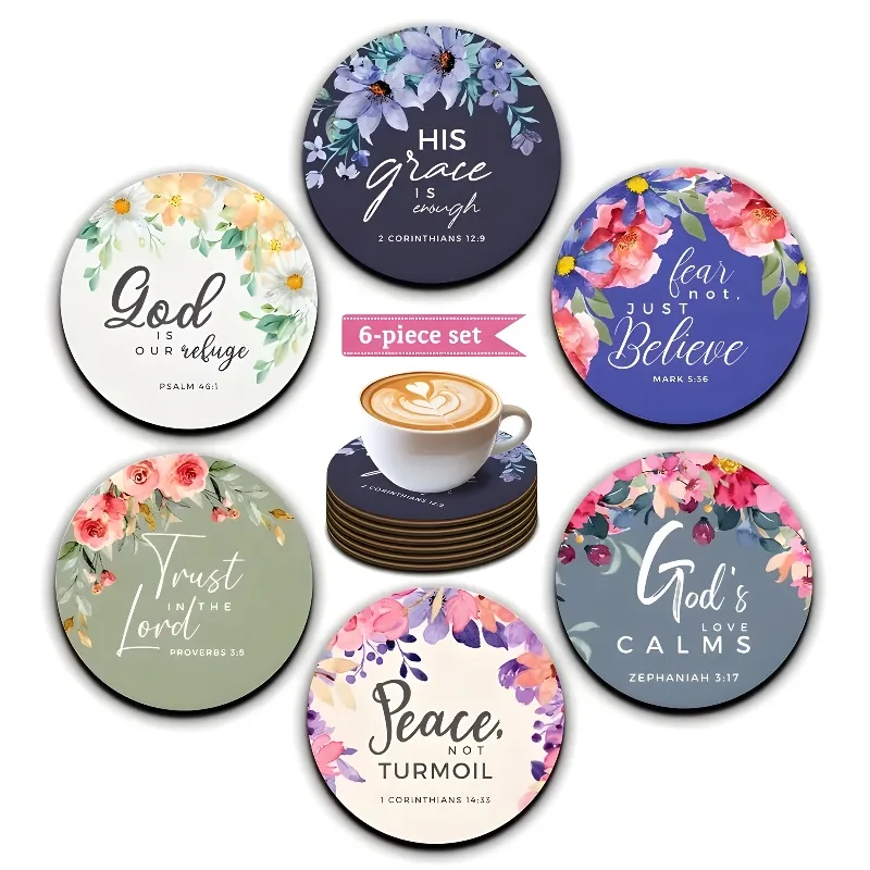 Walnut Scripture Coasters 2