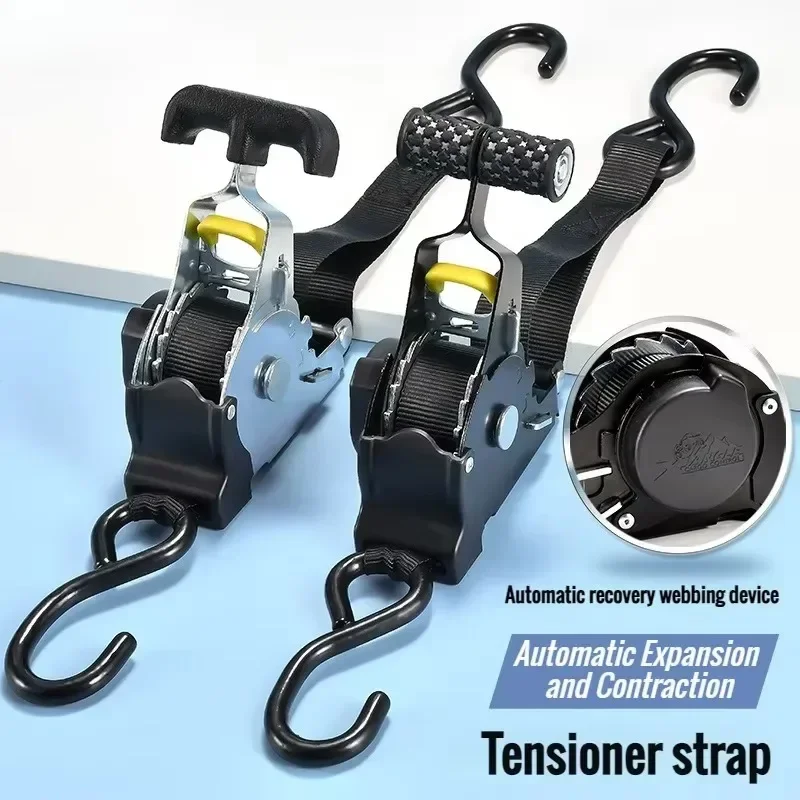 Adjustable Retractable Cargo Strap for Secure Load Management