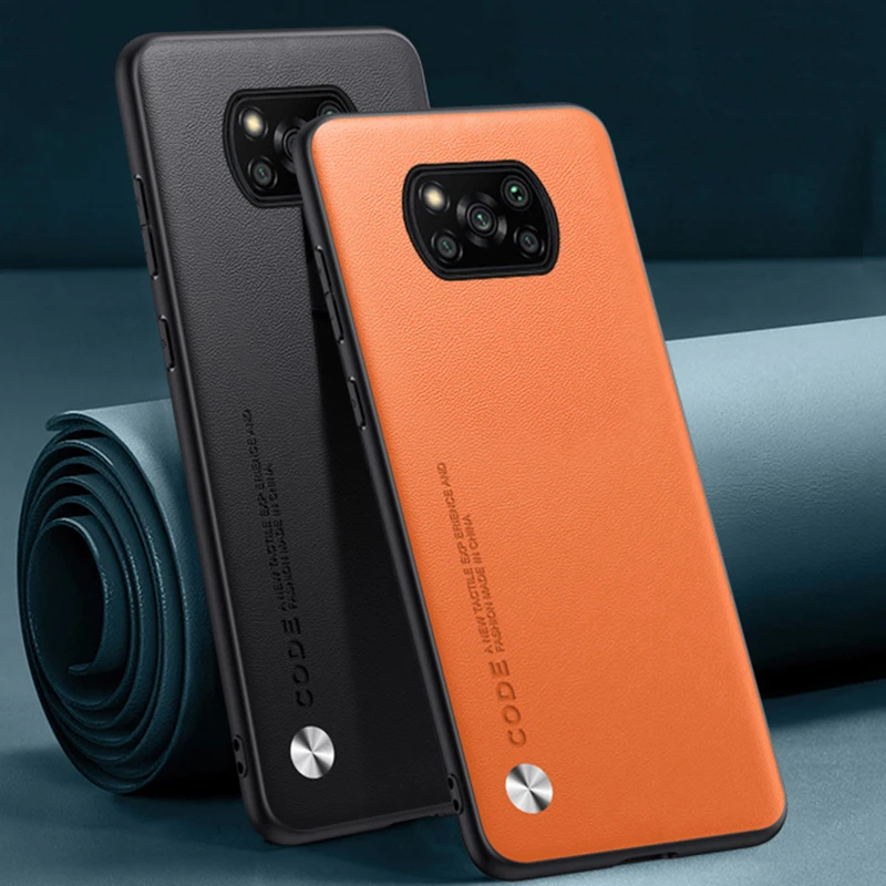 Premium PU Leather Shockproof Phone Case - Luxury Protective Back Cover