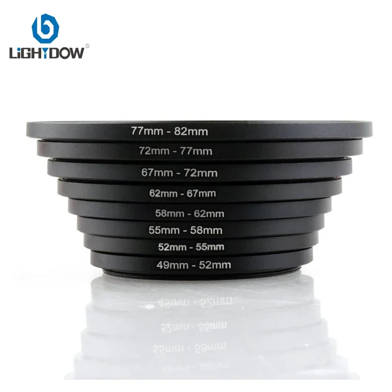 Description Picture 5 of itemLightdow Lens Filter Adapter Ring Step Up Metal Ring 49 mm 55 58 62 67 72 77 82 mm for UV ND CPL Camera Lens Hood etc